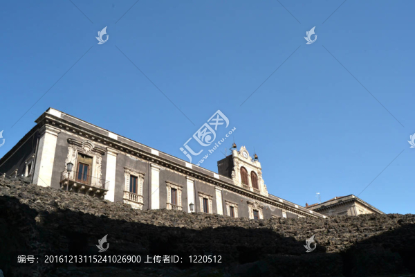 巴洛克式的城市卡塔尼亞；西西里島