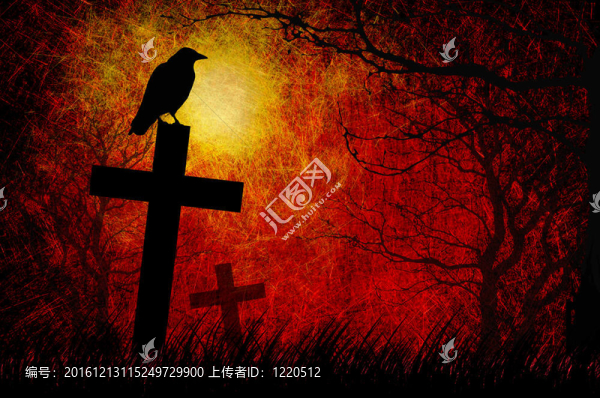 Grunge紋理的萬圣節(jié)之夜的背景