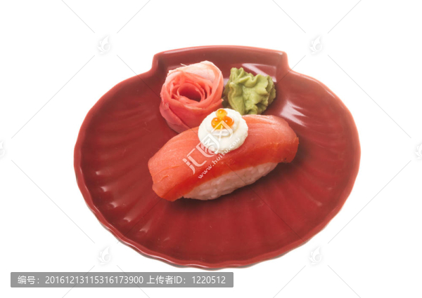 白底三文魚壽司
