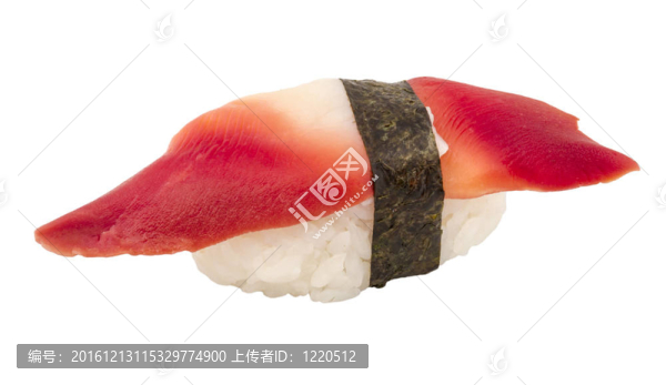 Hokkigai,Mollusc,sushi在白色背景
