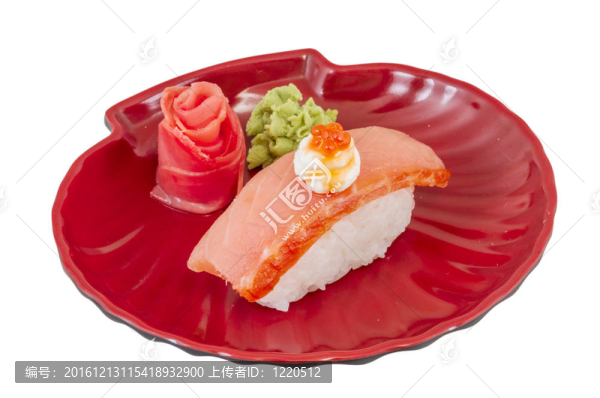 白底三文魚壽司