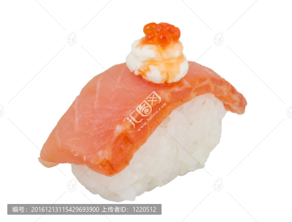 白底三文魚(yú)壽司