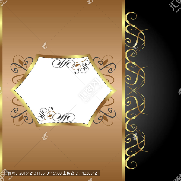 節(jié)日背景。賀卡。黃金花