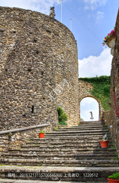 compiano城堡。Emilia,Romagna。意大利.
