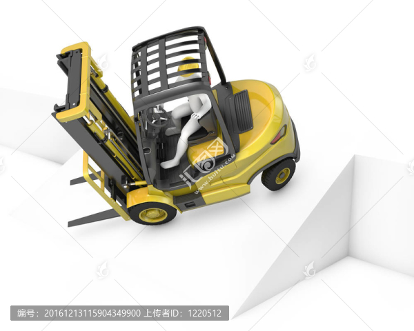黃叉車轉(zhuǎn)彎后下降