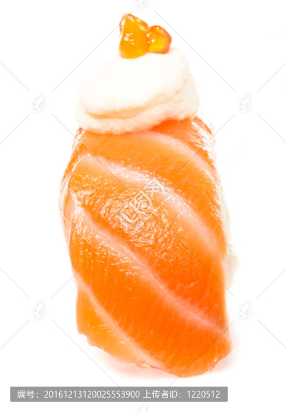 白底三文魚(yú)壽司