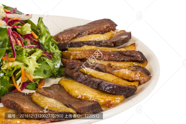 鴨肉；土豆泥加松露油；圖