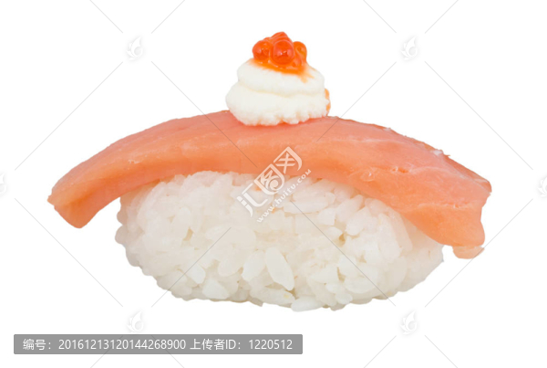 白底三文魚(yú)壽司