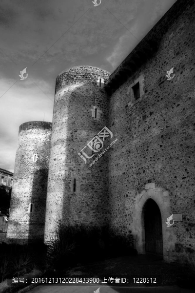 Catania的Castle,Ursino；西西里島