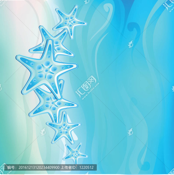 沙灘上的海星圖