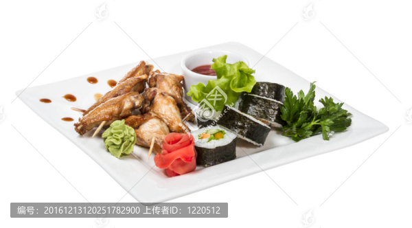 水牛雞翼與壽司板