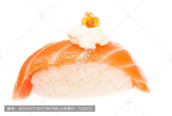 白底三文魚壽司