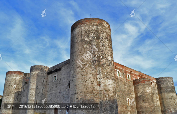 Catania的Castle,Ursino；西西里島