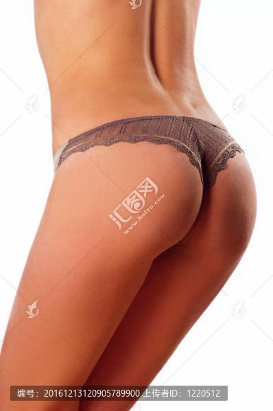美麗的女性身體屁股屁股孤立的白色