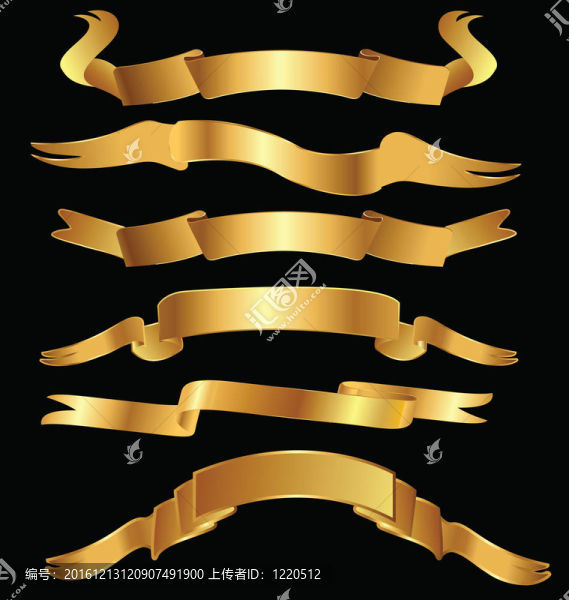 一套黃金舊貨橫幅絲帶