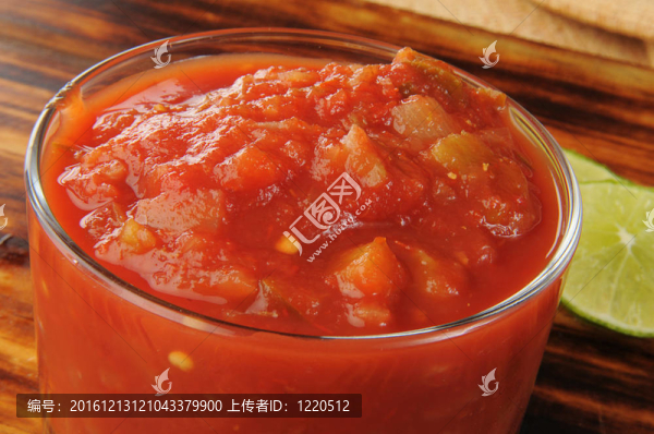 關(guān)閉了新鮮的自制的辣醬