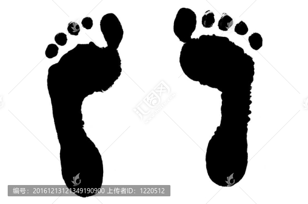 足跡輪廓