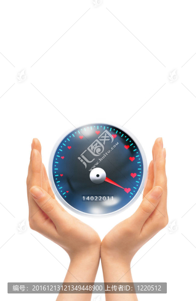 在手心