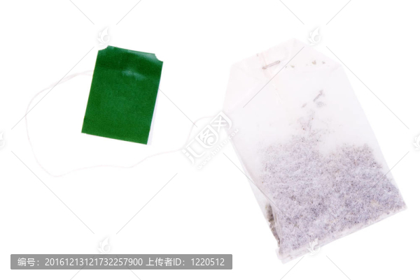 與紅茶和綠色標(biāo)簽袋泡茶