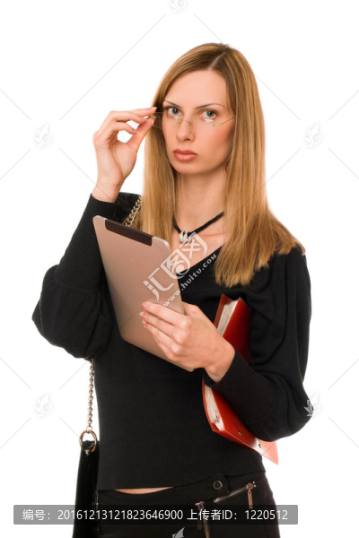 隨著PDA的黑女人