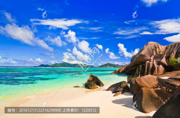在塞舌爾海灘來源D銀色