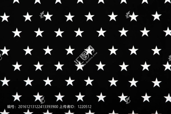 黑白紋理與五五角星