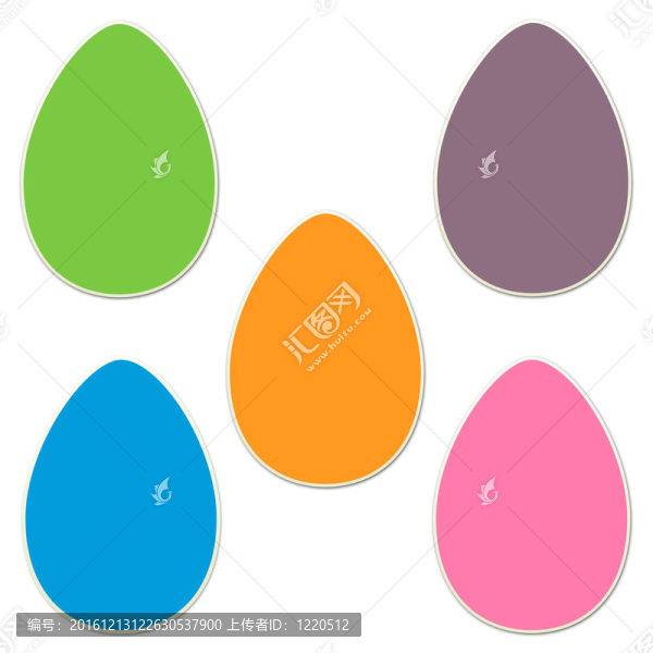 復(fù)活節(jié)彩蛋貼紙?zhí)籽b2
