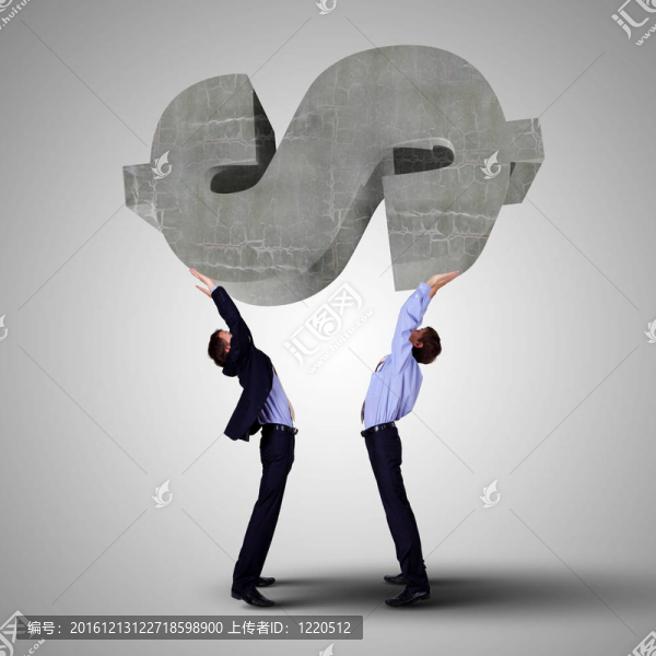 商業(yè)與金錢主題拼貼