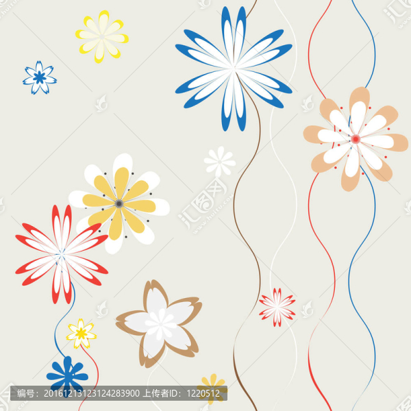 藝術(shù)項目的花卉背景；