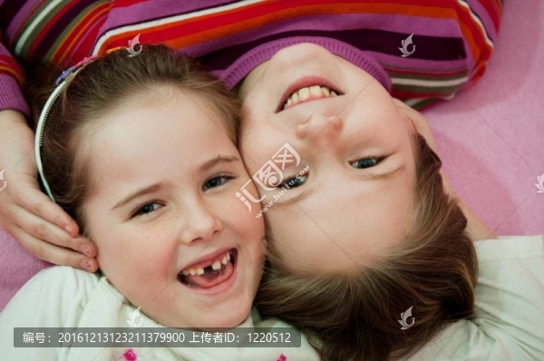 來自上面的孩子的肖像