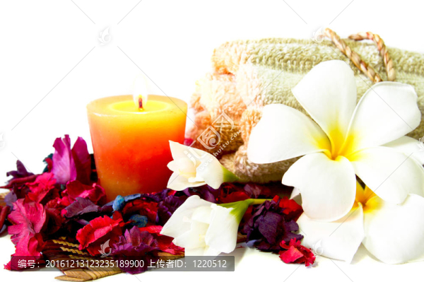 蠟燭和鮮花