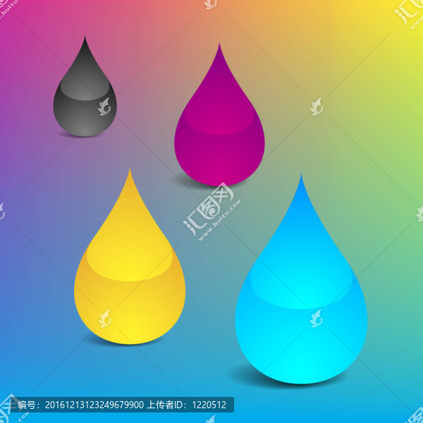 膠印油墨滴