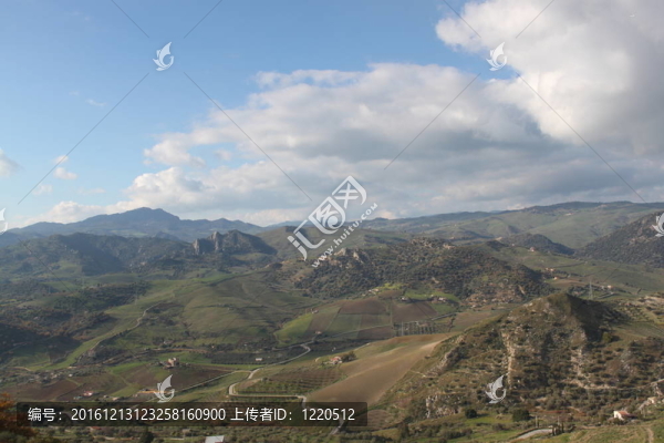 農村景觀的山谷