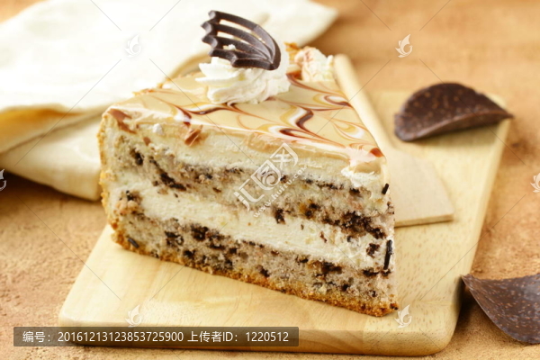 一塊奶油焦糖蛋糕
