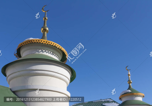 靠近喀山鋁marjani清真寺；Tatarstan；俄羅斯