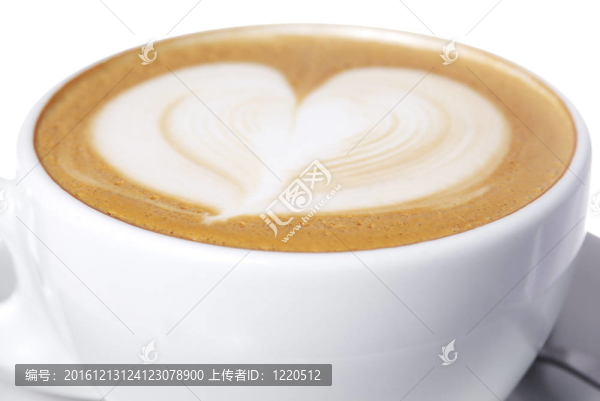 心設(shè)計的拿鐵杯。