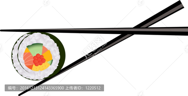 壽司和筷子