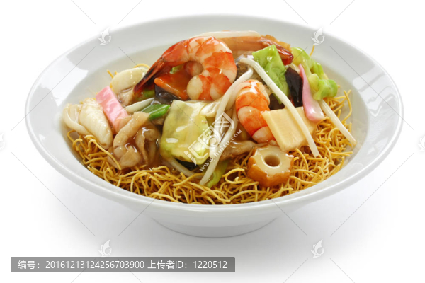 把油炸面條的雜碎