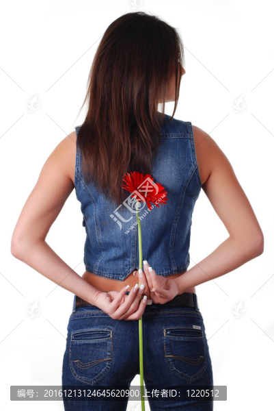 女人與花