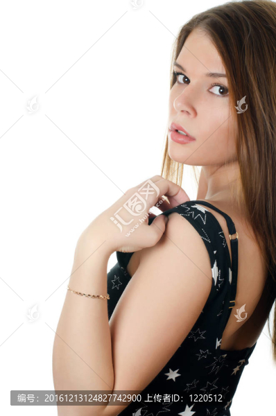 年輕漂亮女孩的畫(huà)像