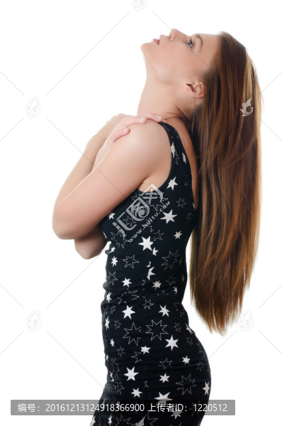 年輕漂亮女孩的畫像