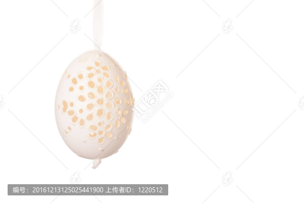 帶白色背景的節(jié)日弓復(fù)活節(jié)彩蛋