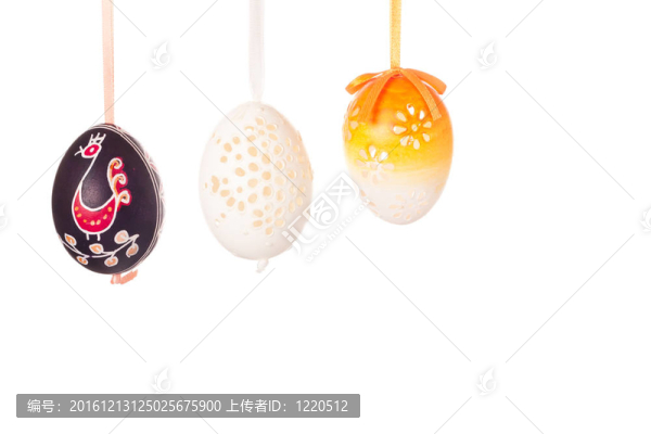 帶白色背景的節(jié)日弓復(fù)活節(jié)彩蛋