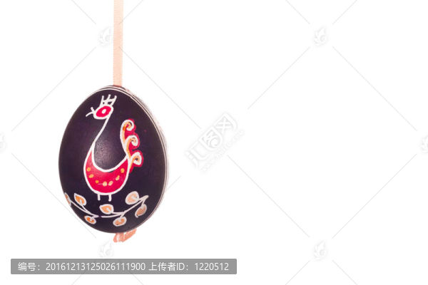 帶白色背景的節(jié)日弓復(fù)活節(jié)彩蛋