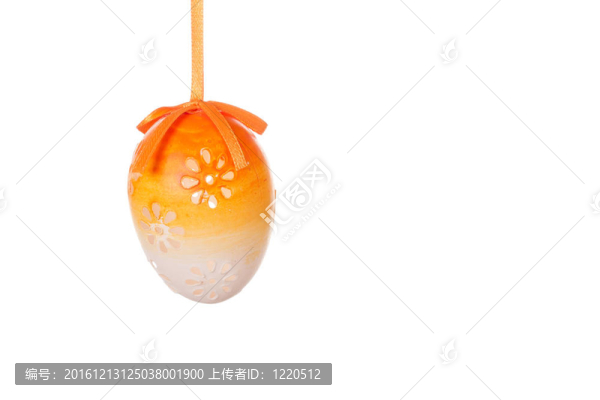 帶白色背景的節(jié)日弓復(fù)活節(jié)彩蛋