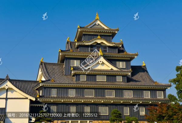 岡山城堡在日本