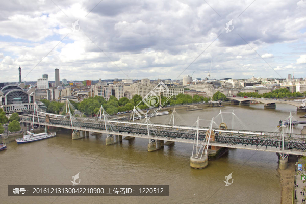 倫敦鳥瞰圖；英國