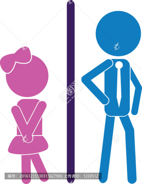 女孩棒-廁所或愛的概念