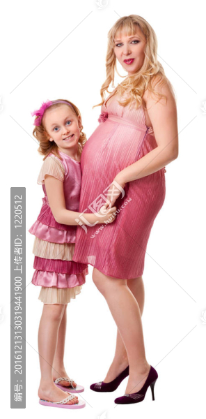孕婦與女兒