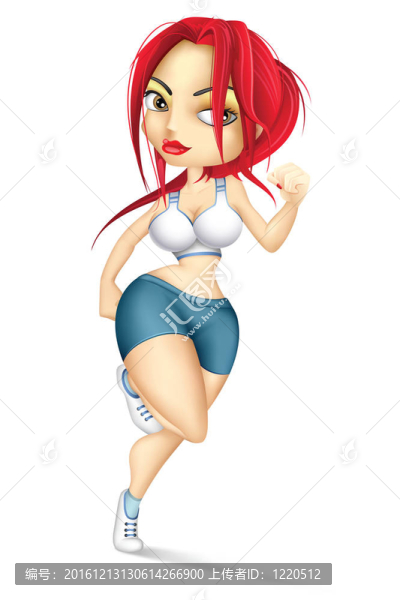 慢跑Young,Woman